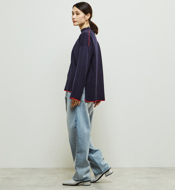 Soffitto「【定番】ライン入りハイネックニット」|ニット・セーター|