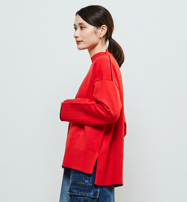 Soffitto「【定番】ライン入りハイネックニット」|ニット・セーター|