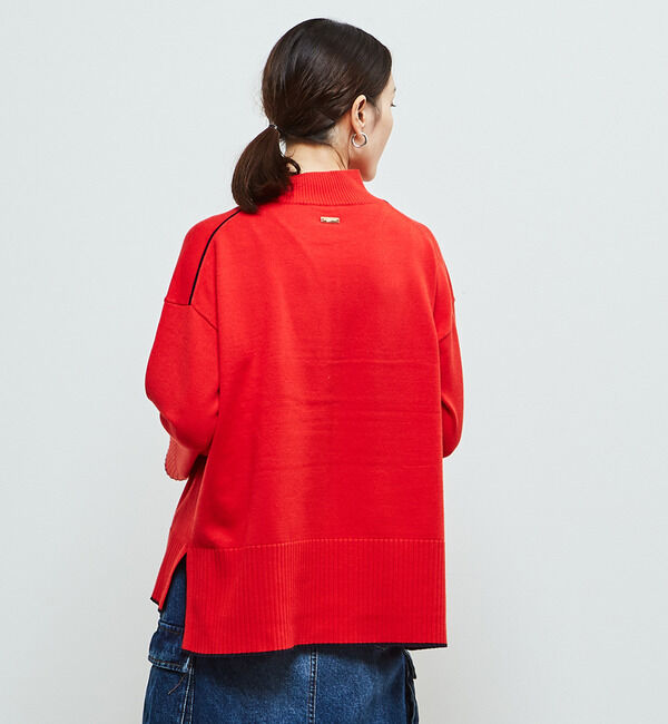 Soffitto「【定番】ライン入りハイネックニット」|ニット・セーター|