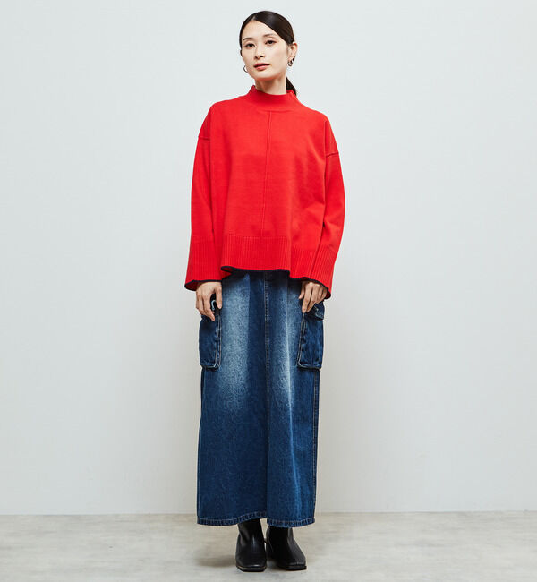 Soffitto「【定番】ライン入りハイネックニット」|ニット・セーター|