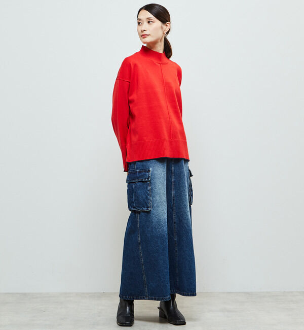 Soffitto「【定番】ライン入りハイネックニット」|ニット・セーター|