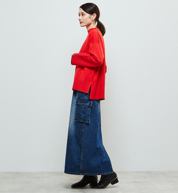 Soffitto「【定番】ライン入りハイネックニット」|ニット・セーター|