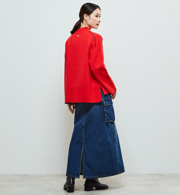 Soffitto「【定番】ライン入りハイネックニット」|ニット・セーター|