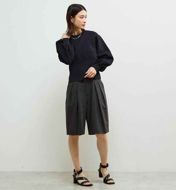 Soffitto「多機能ストレッチ素材麻混ショート丈パンツ」|その他|