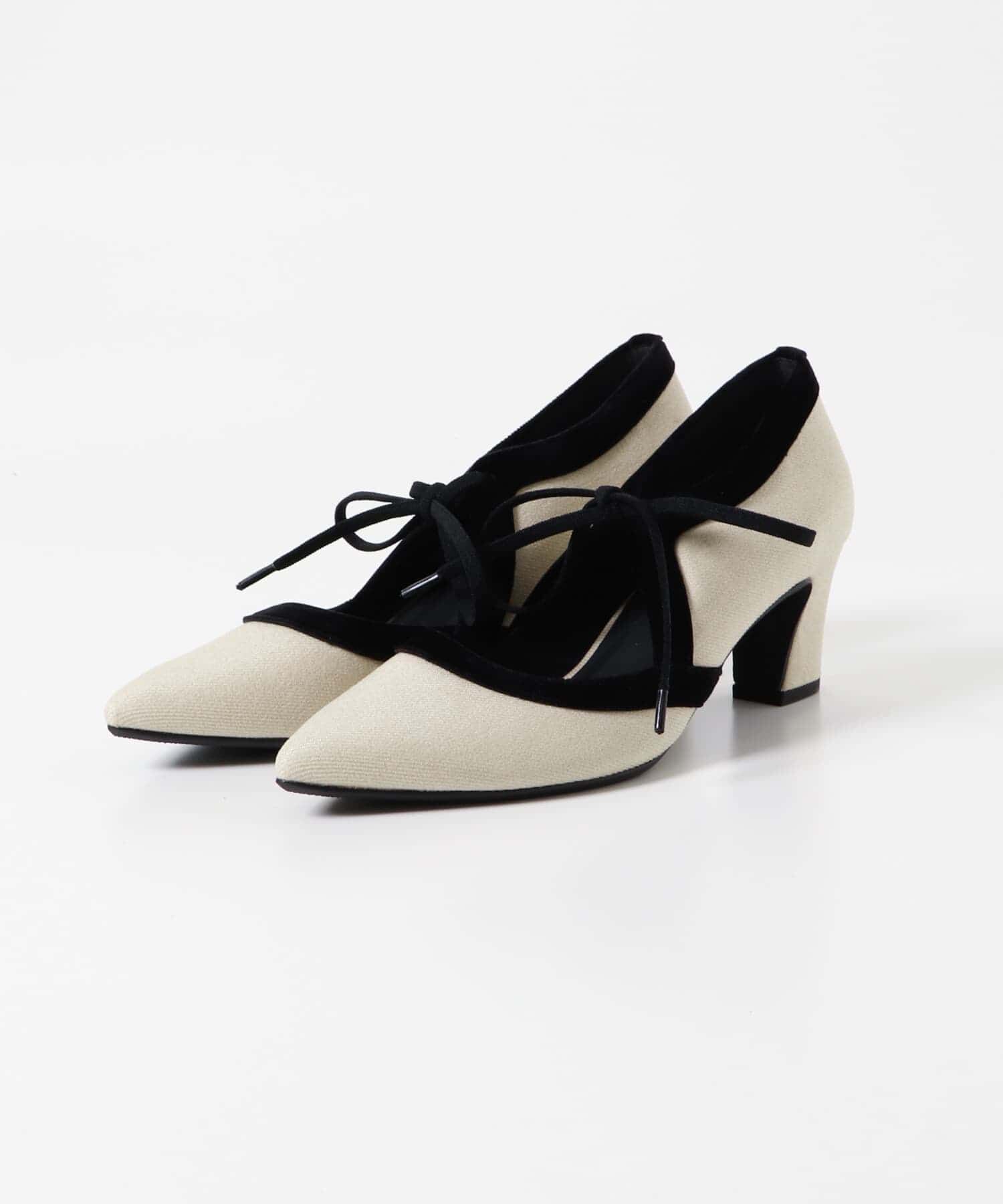 RODE SKO「『MADE IN JAPAN』チャンキーヒールリボンパンプス」|パンプス|