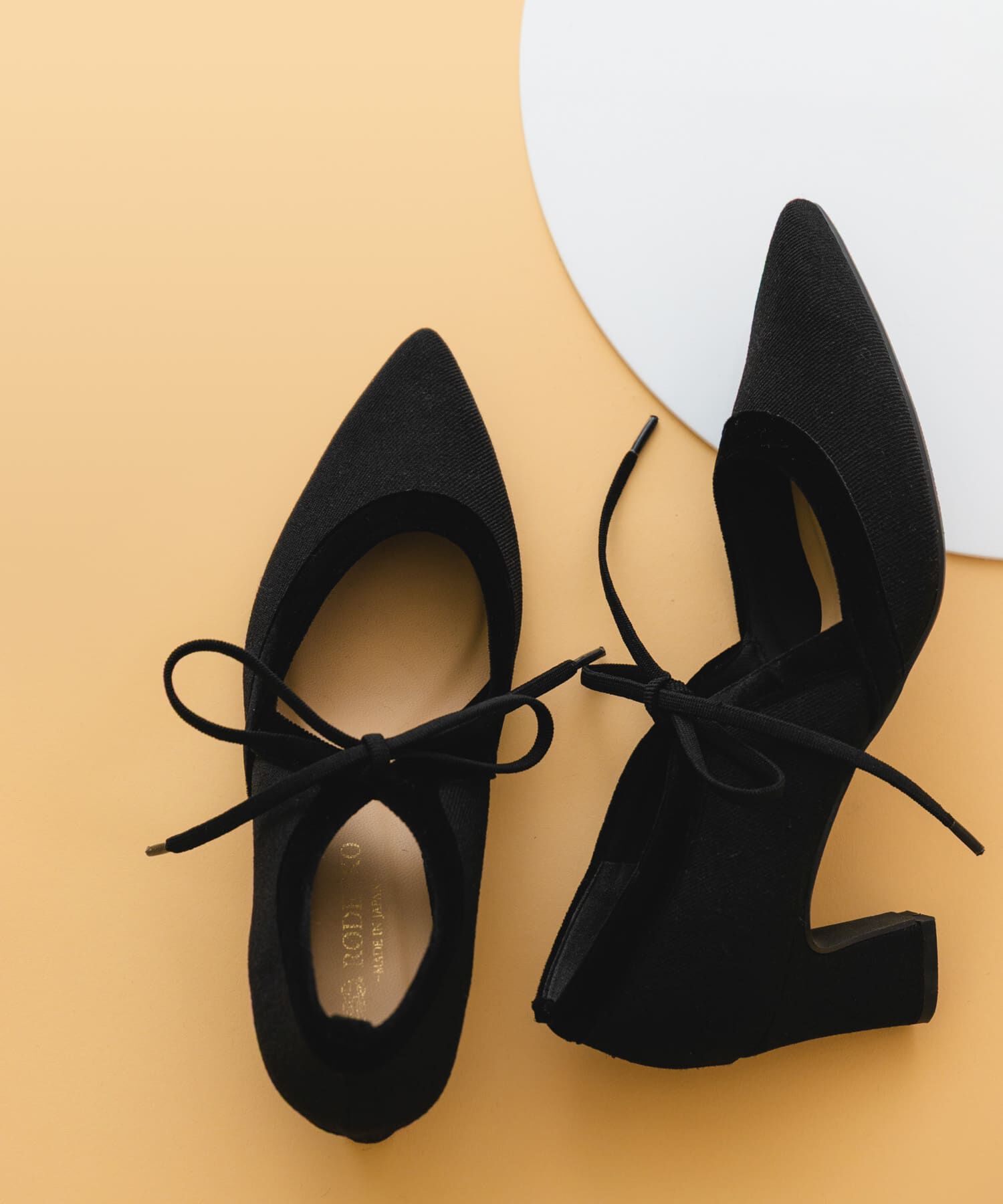 RODE SKO「『MADE IN JAPAN』チャンキーヒールリボンパンプス」|パンプス|