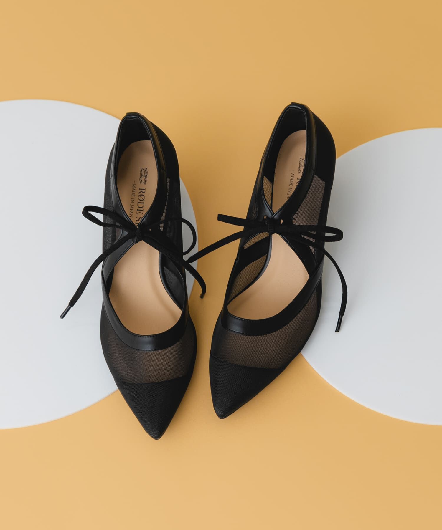 RODE SKO「『MADE IN JAPAN』チャンキーヒールリボンパンプス」|パンプス|