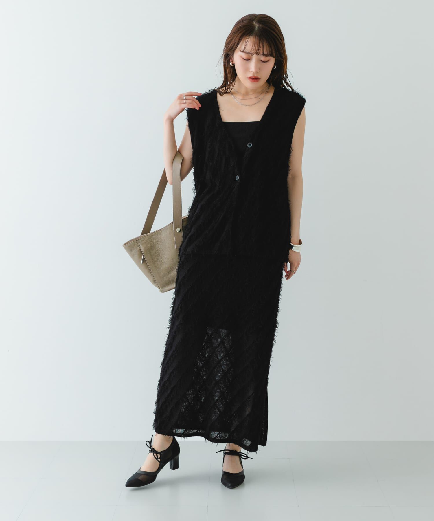 RODE SKO「『MADE IN JAPAN』チャンキーヒールリボンパンプス」|パンプス|