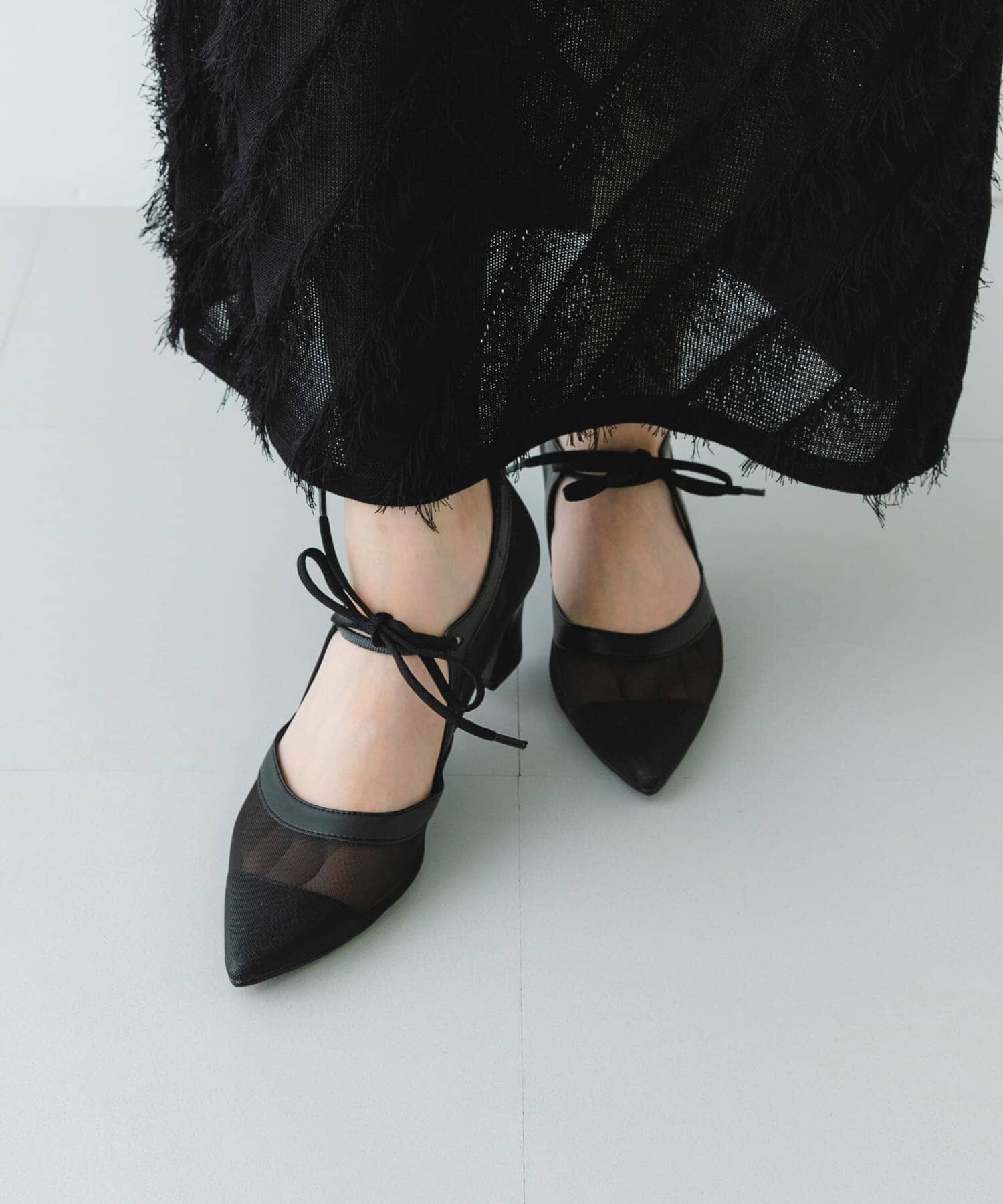 RODE SKO「『MADE IN JAPAN』チャンキーヒールリボンパンプス」|パンプス|