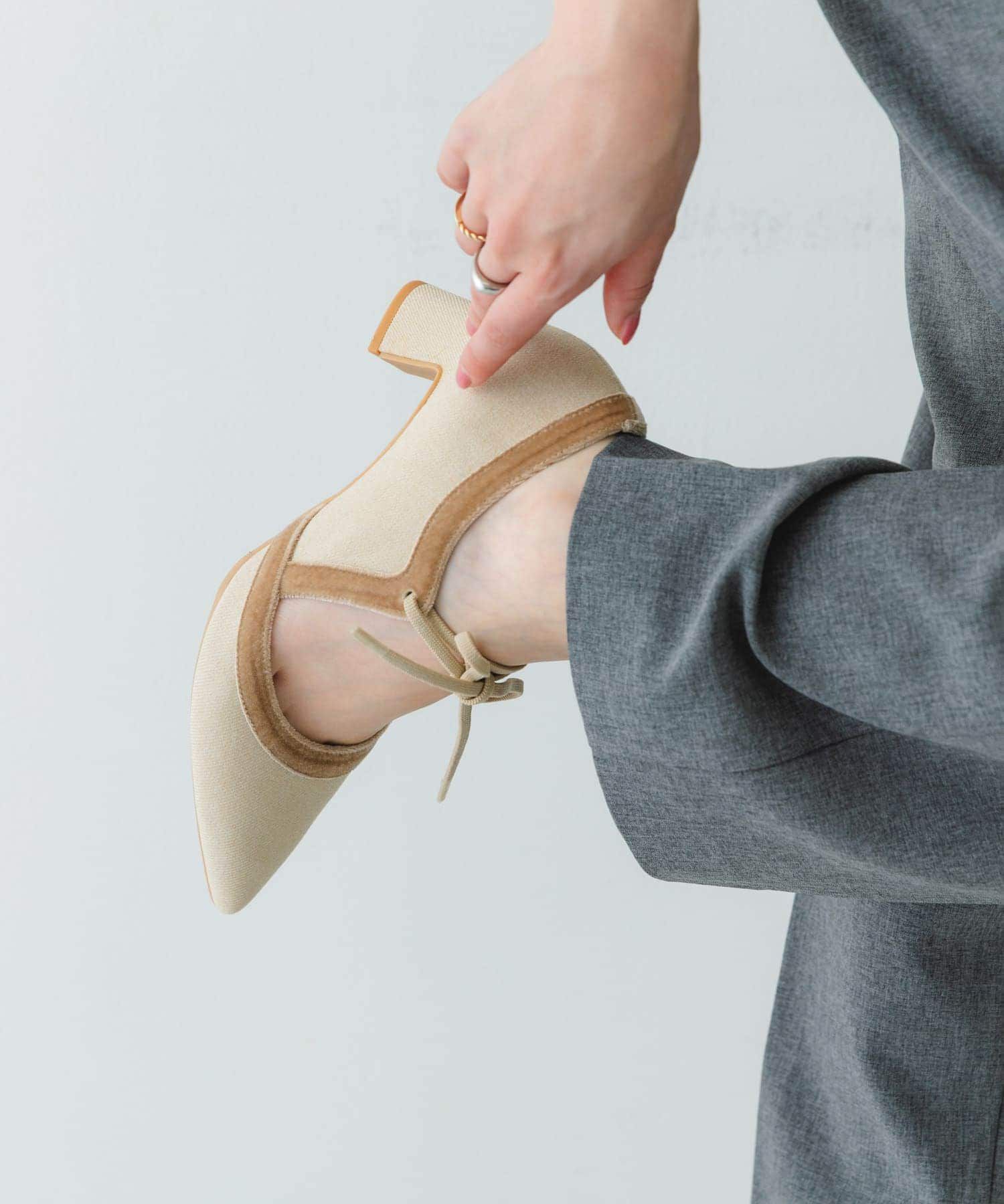 RODE SKO「『MADE IN JAPAN』チャンキーヒールリボンパンプス」|パンプス|