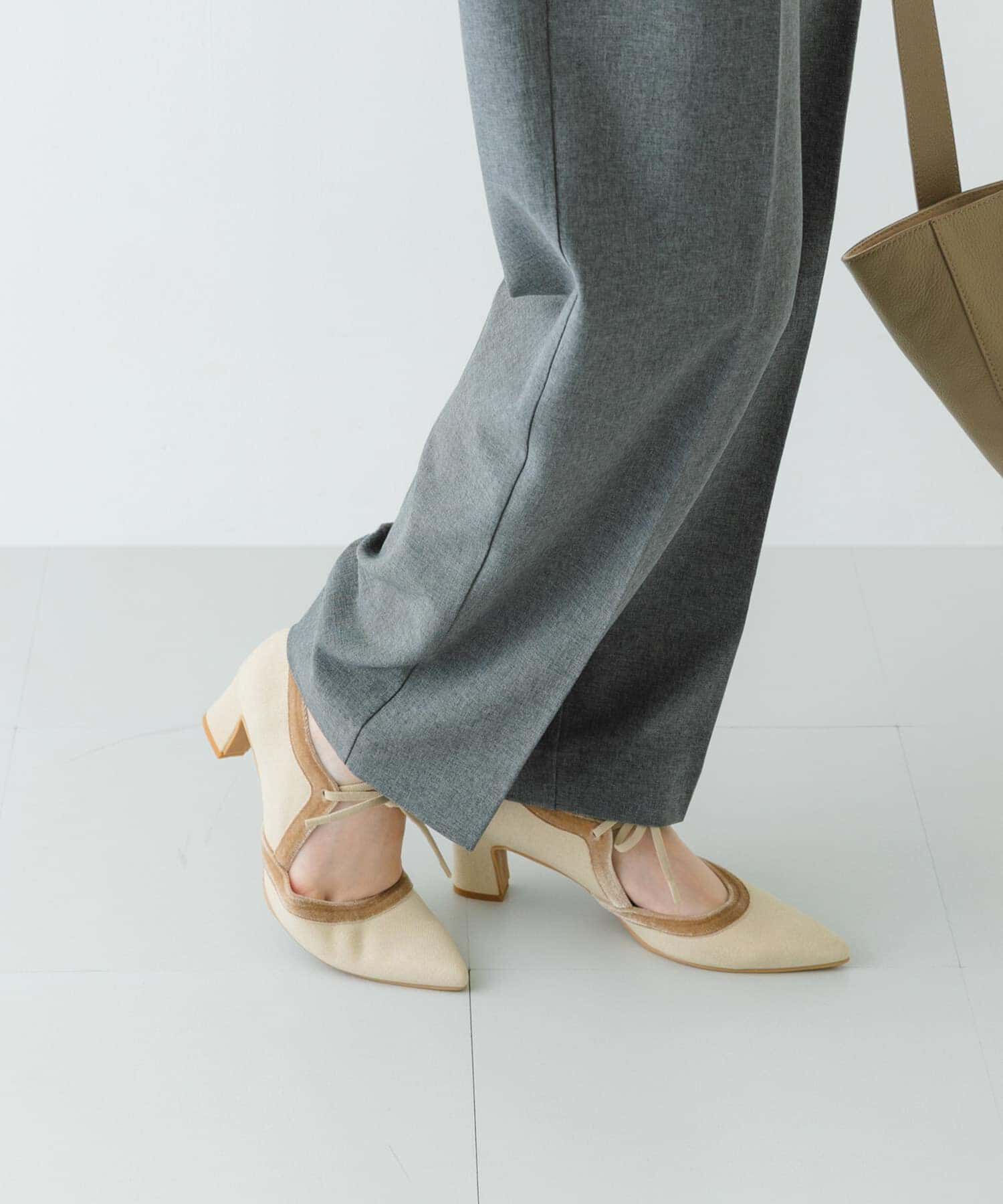 RODE SKO「『MADE IN JAPAN』チャンキーヒールリボンパンプス」|パンプス|