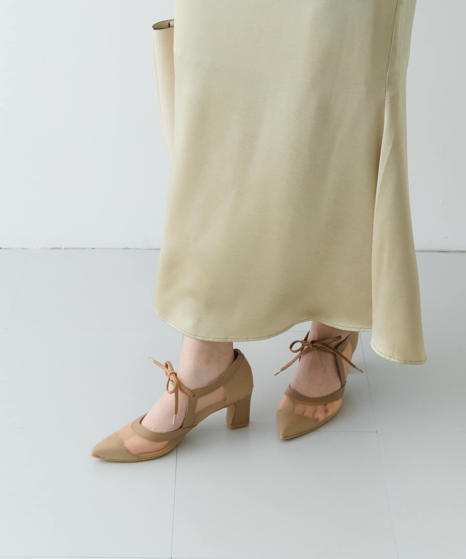 RODE SKO「『MADE IN JAPAN』チャンキーヒールリボンパンプス」|パンプス|