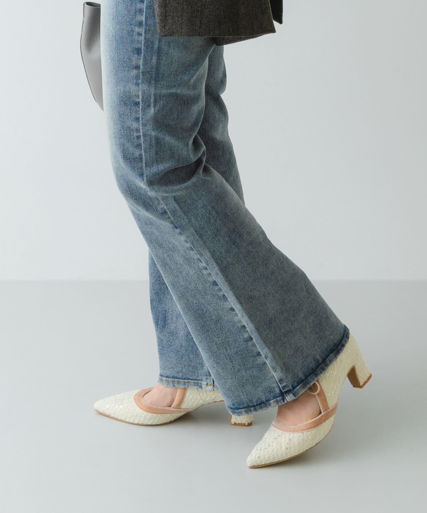 RODE SKO「『MADE IN JAPAN』チャンキーヒールリボンパンプス」|パンプス|