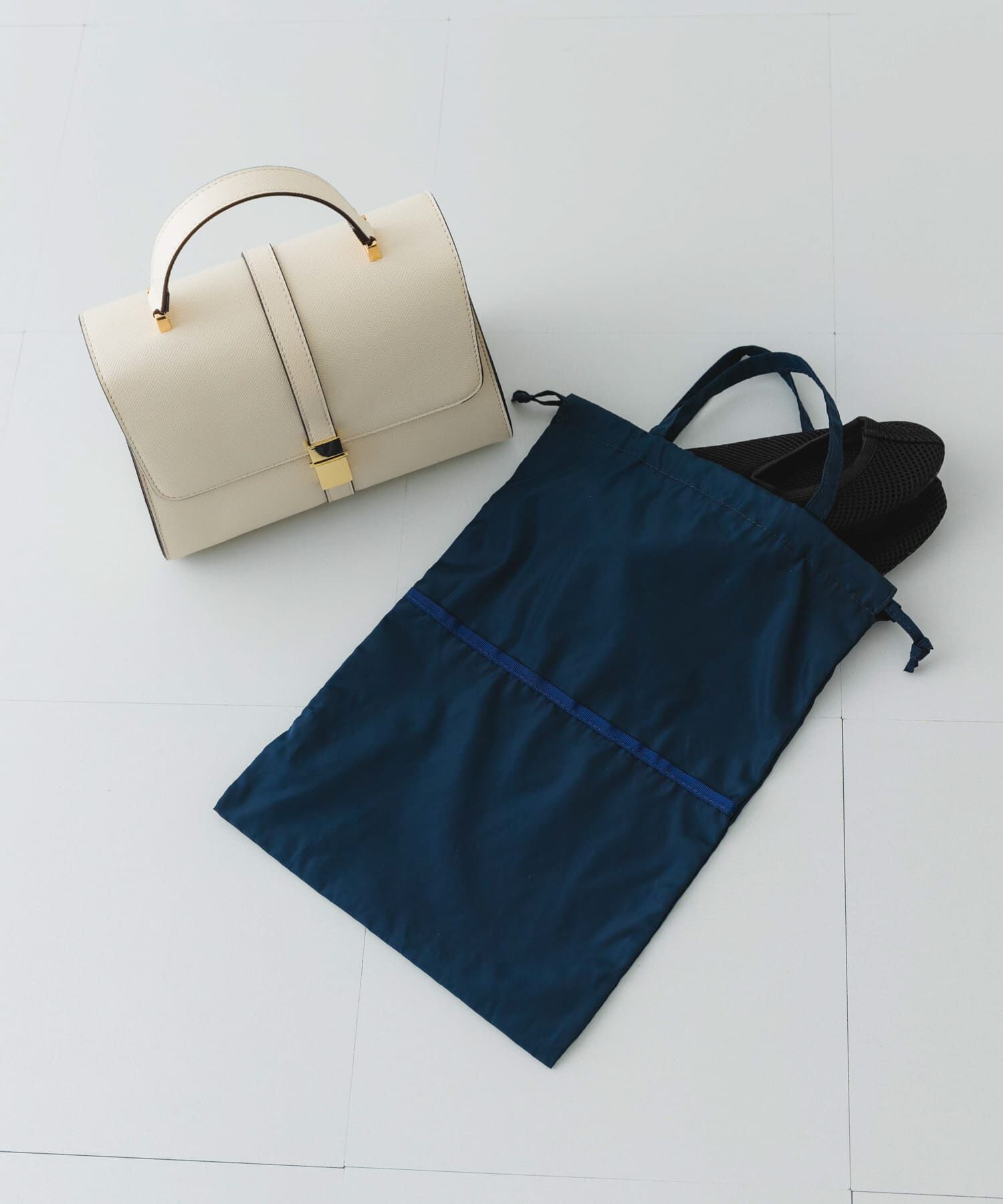 RODE SKO「サブバッグ付フラップハンドバッグ」|ハンドバッグ|