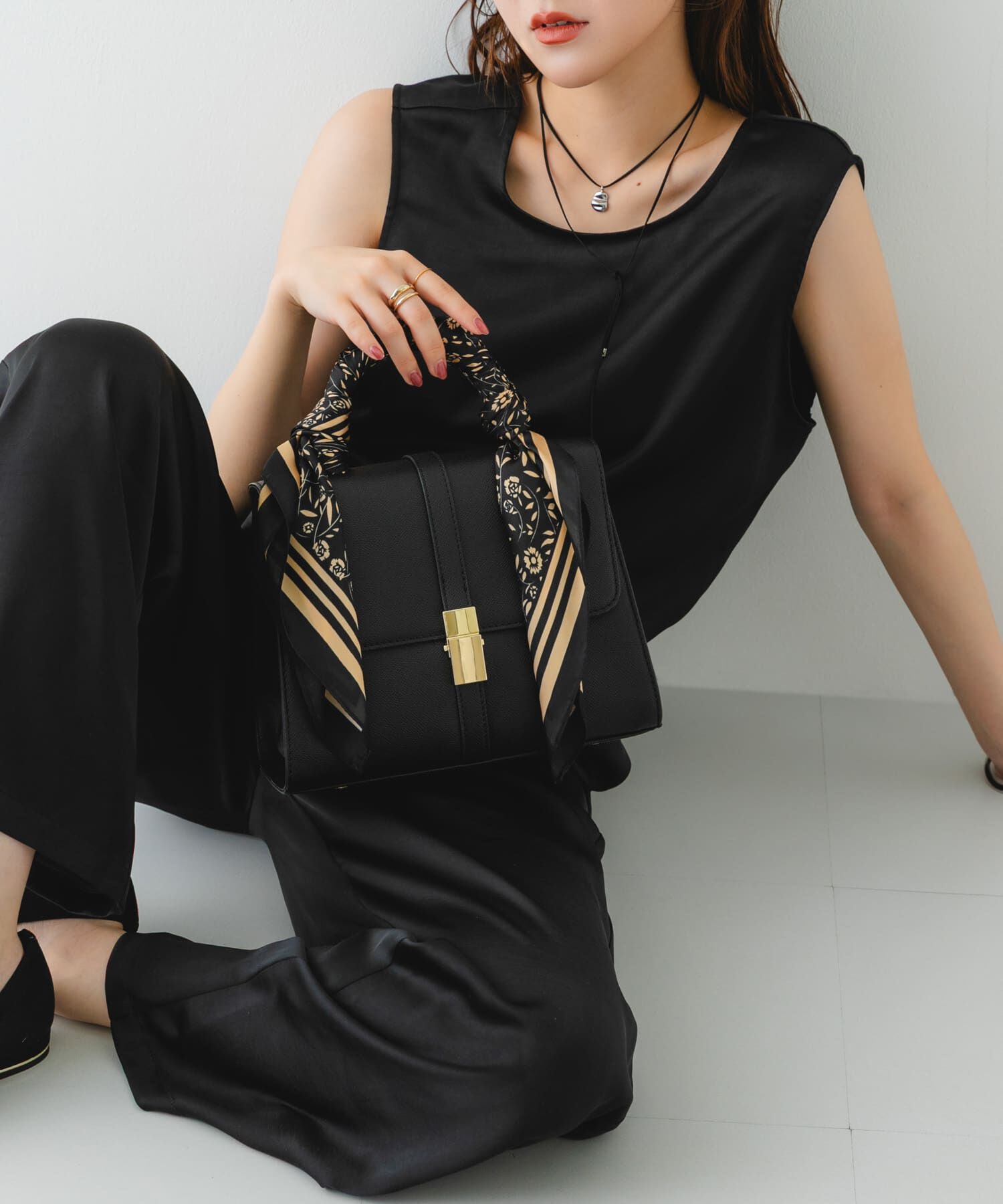 RODE SKO「サブバッグ付フラップハンドバッグ」|ハンドバッグ|