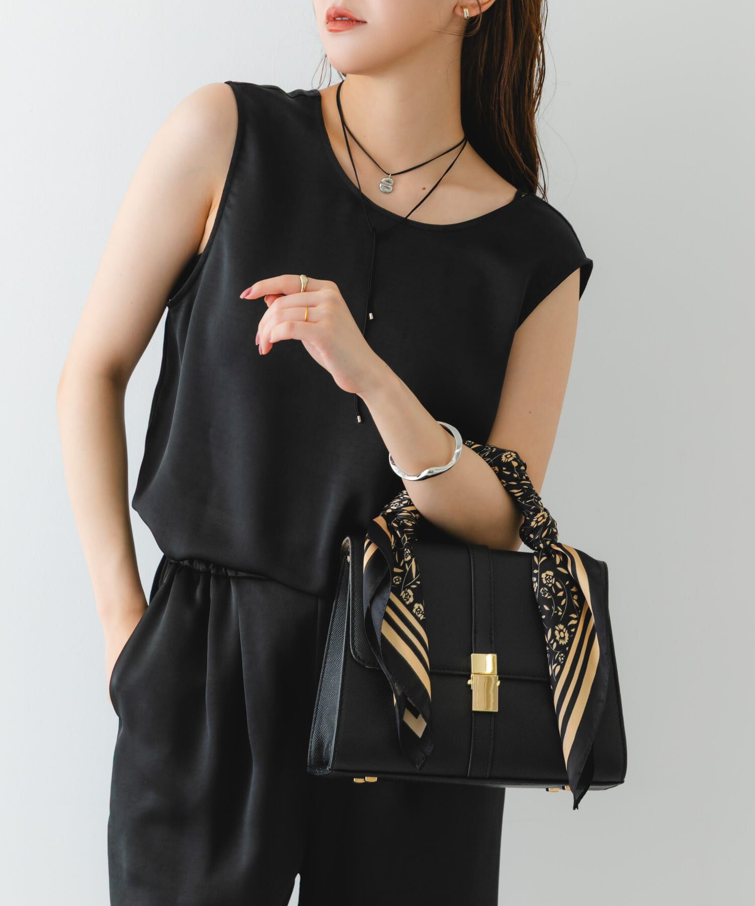 RODE SKO「サブバッグ付フラップハンドバッグ」|ハンドバッグ|