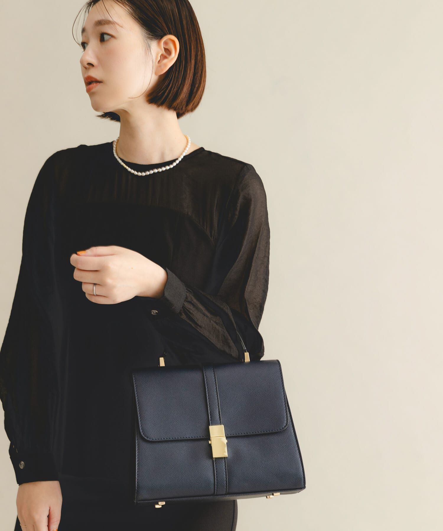 RODE SKO「サブバッグ付フラップハンドバッグ」|ハンドバッグ|