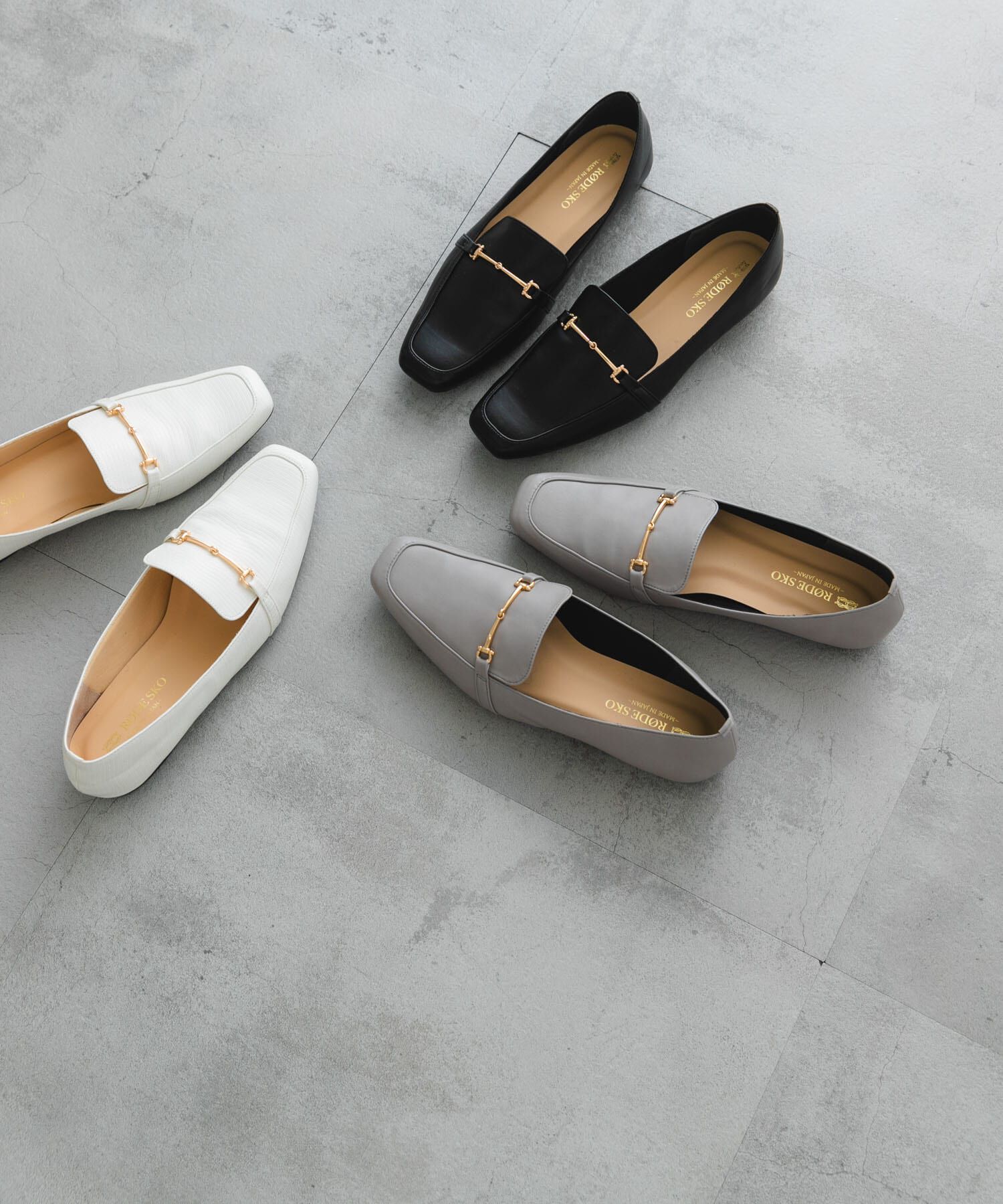 RODE SKO「『MADE IN JAPAN』 スクエアトゥ細ビットローファー」|ローファー|