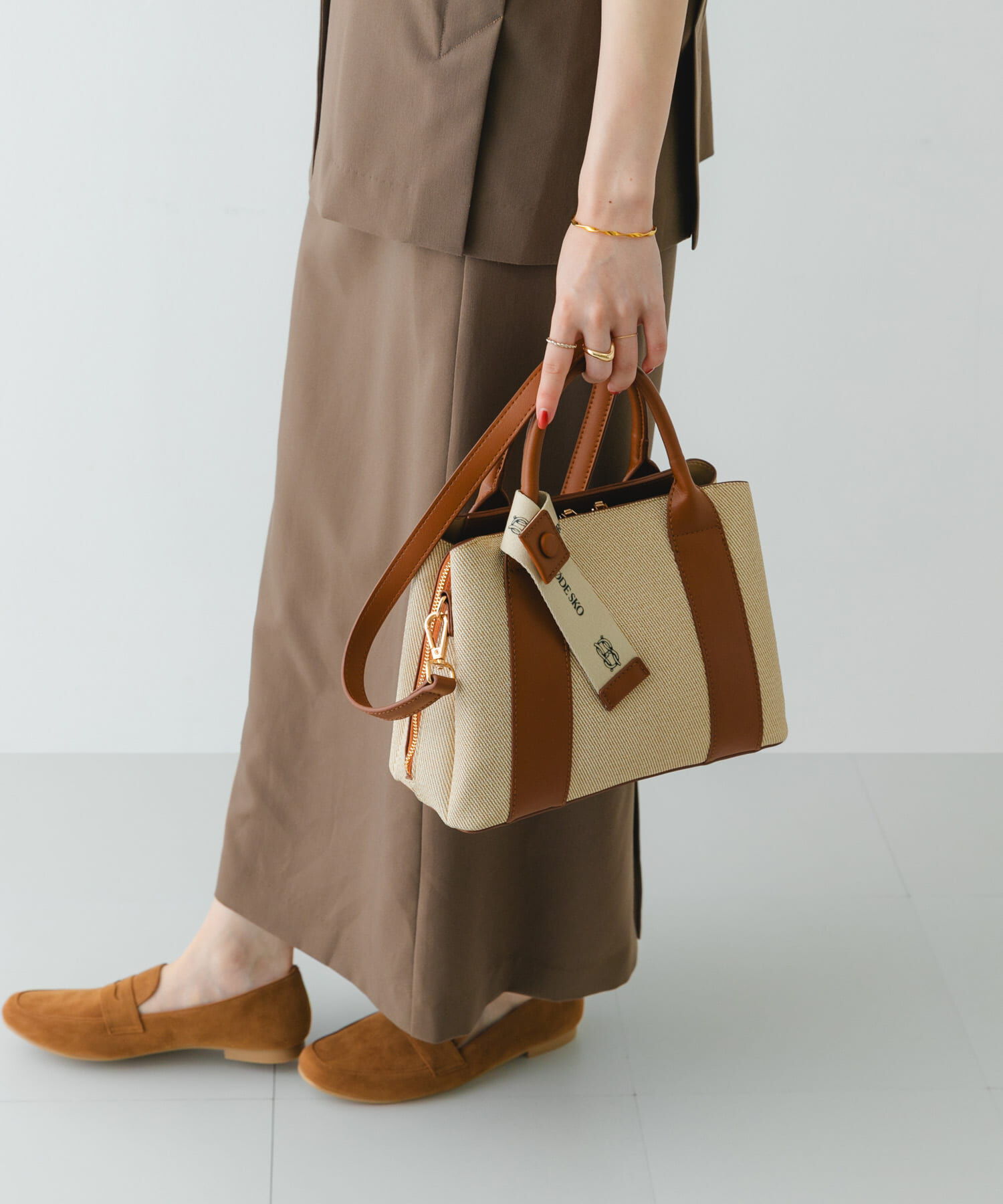 RODE SKO「ロゴリボン付2WAYハンドバッグ」|ハンドバッグ|