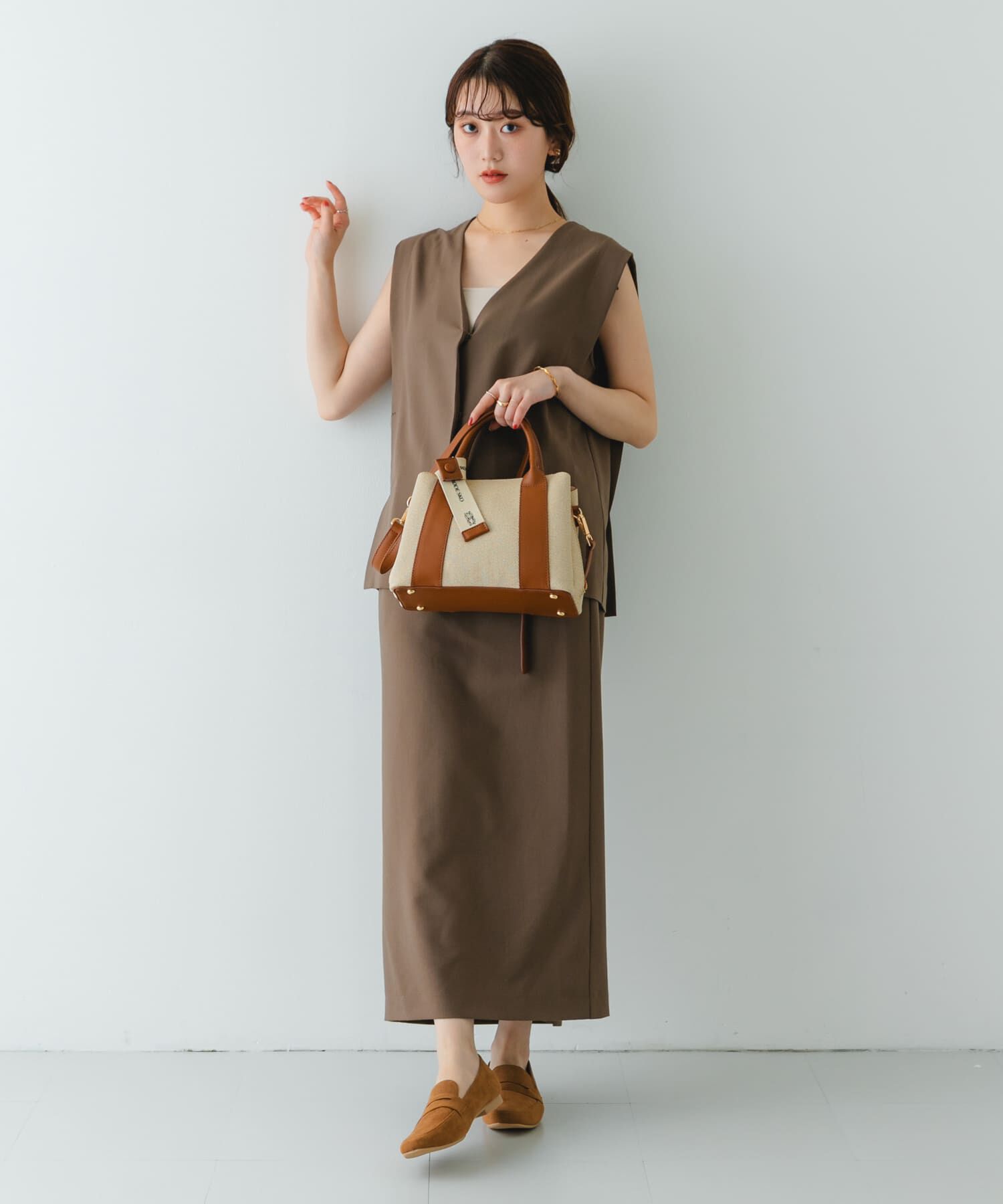 RODE SKO「ロゴリボン付2WAYハンドバッグ」|ハンドバッグ|