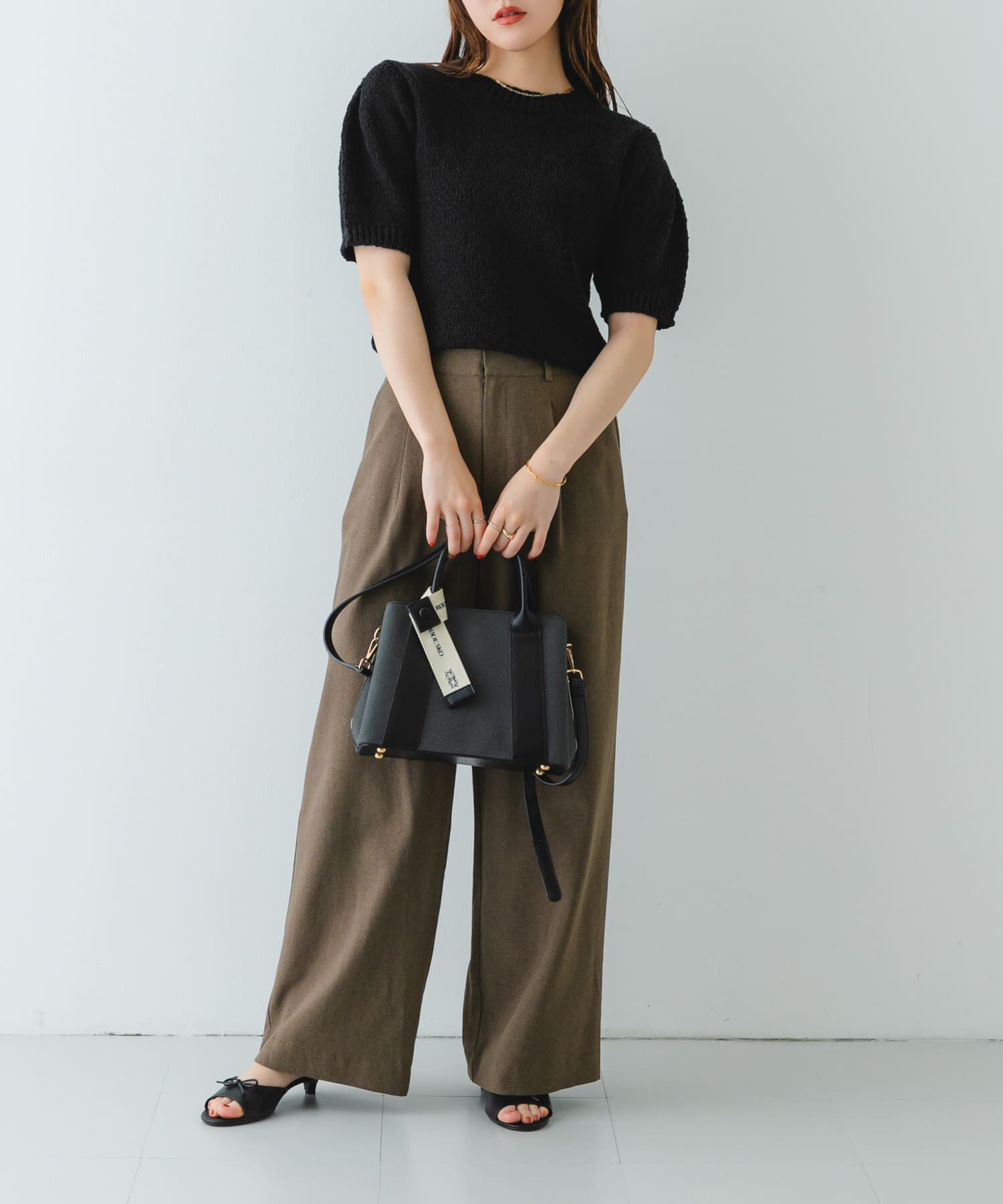 RODE SKO「ロゴリボン付2WAYハンドバッグ」|ハンドバッグ|