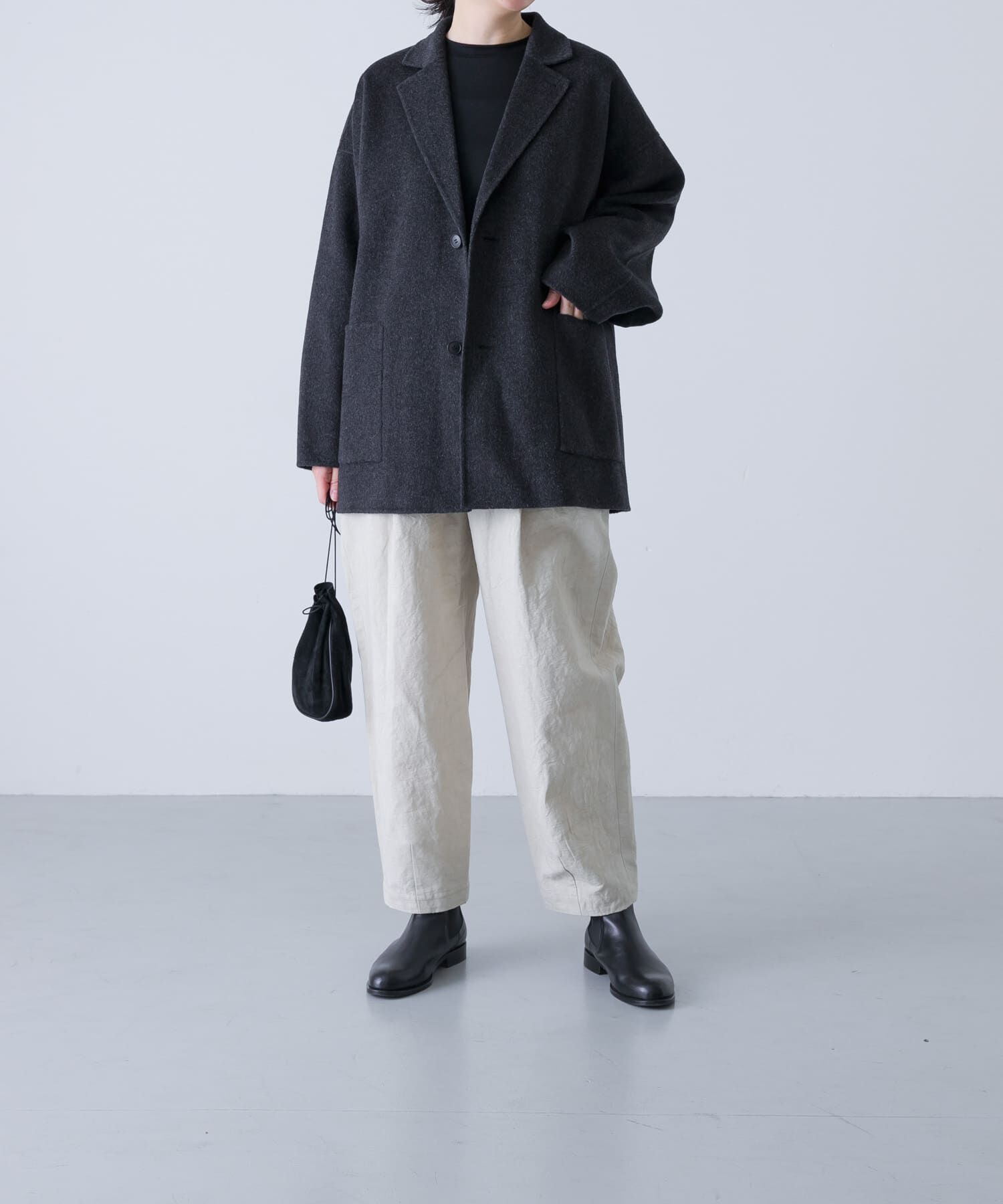 ウールテーラードショートコート（かぐれ）｜ルミネのファッション通販