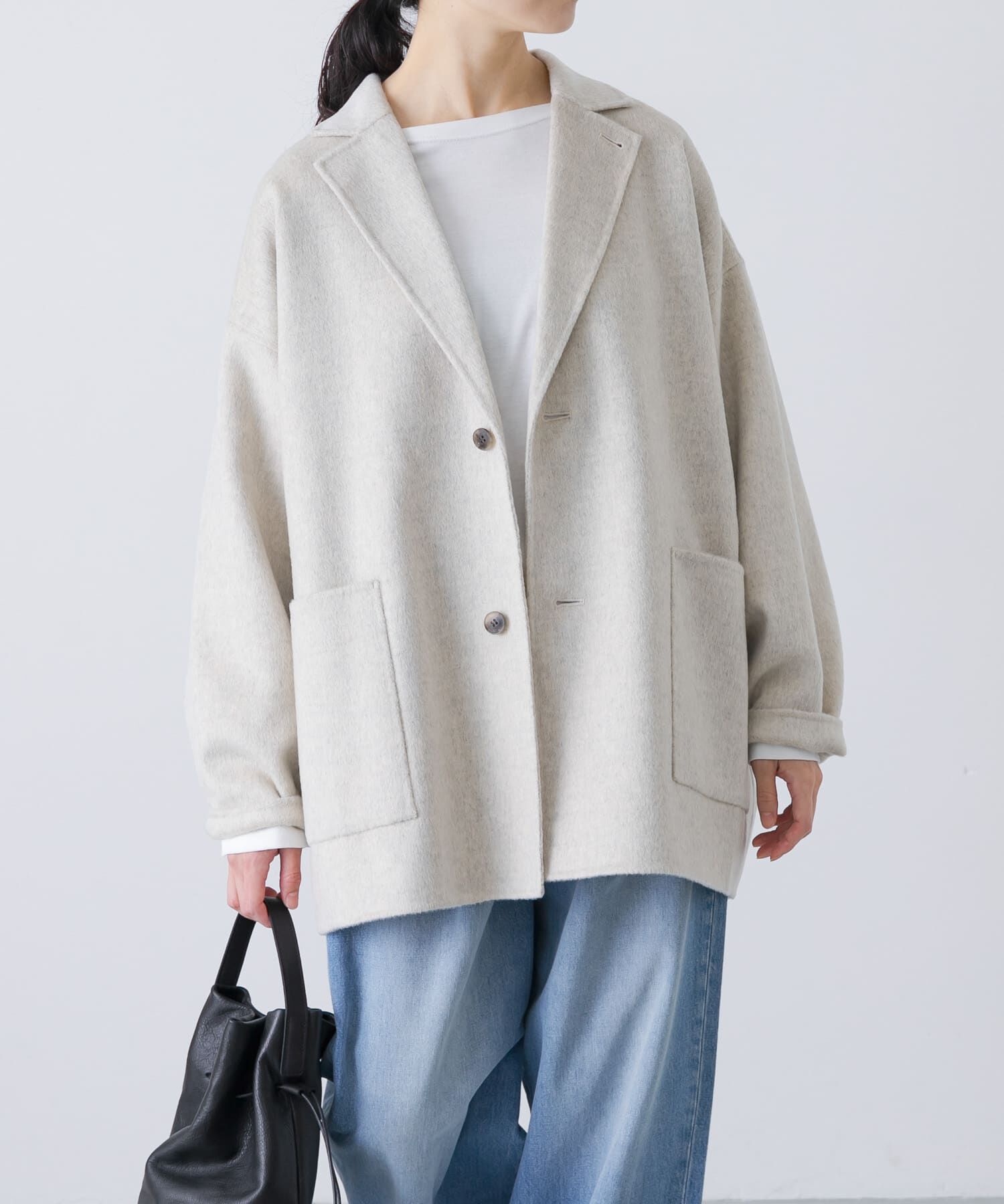 ウールテーラードショートコート（かぐれ）｜ルミネのファッション通販