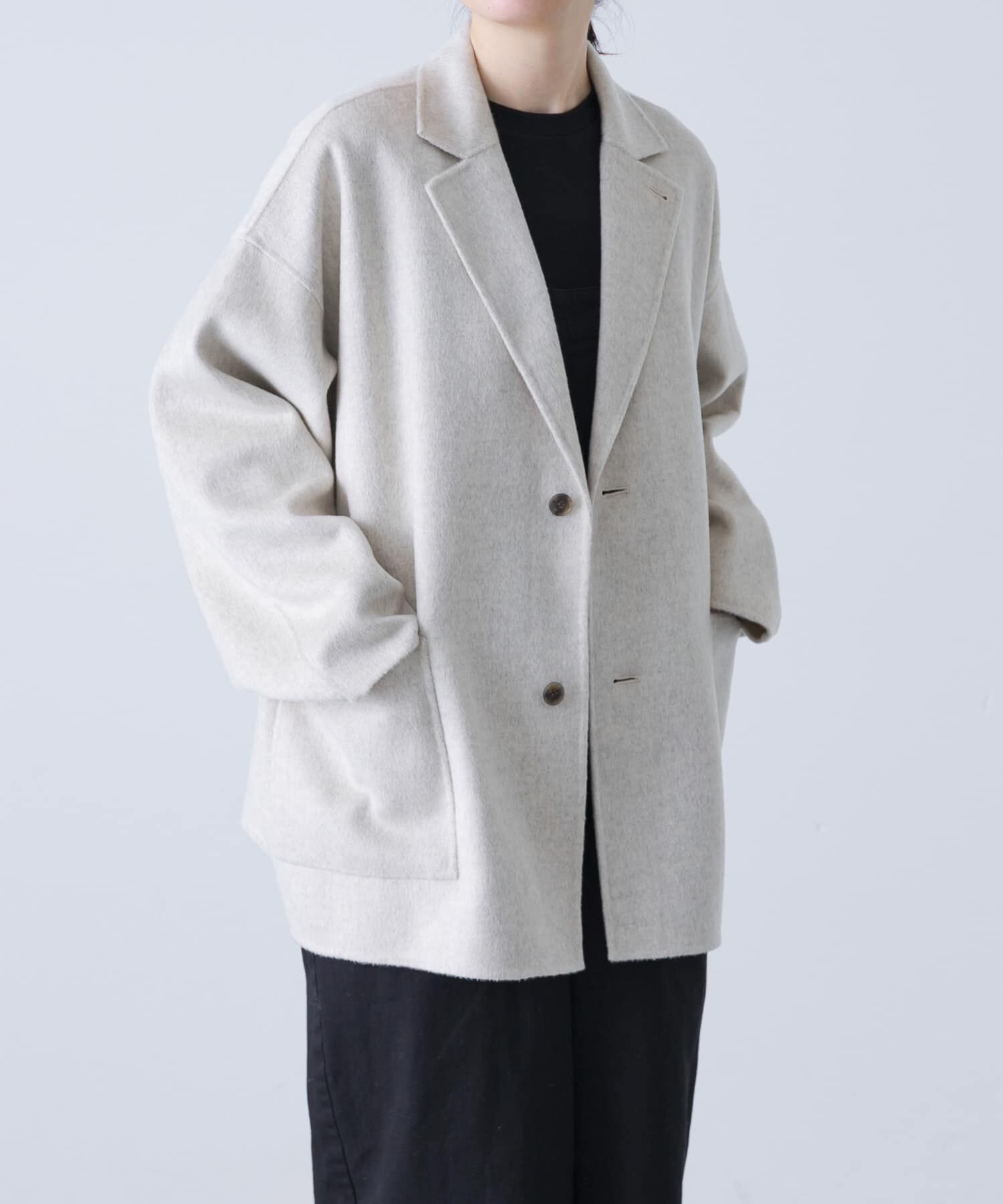 かぐれ　ウールテーラードショートコート ウールテーラードショートコート（かぐれ）｜ルミネのファッション通販