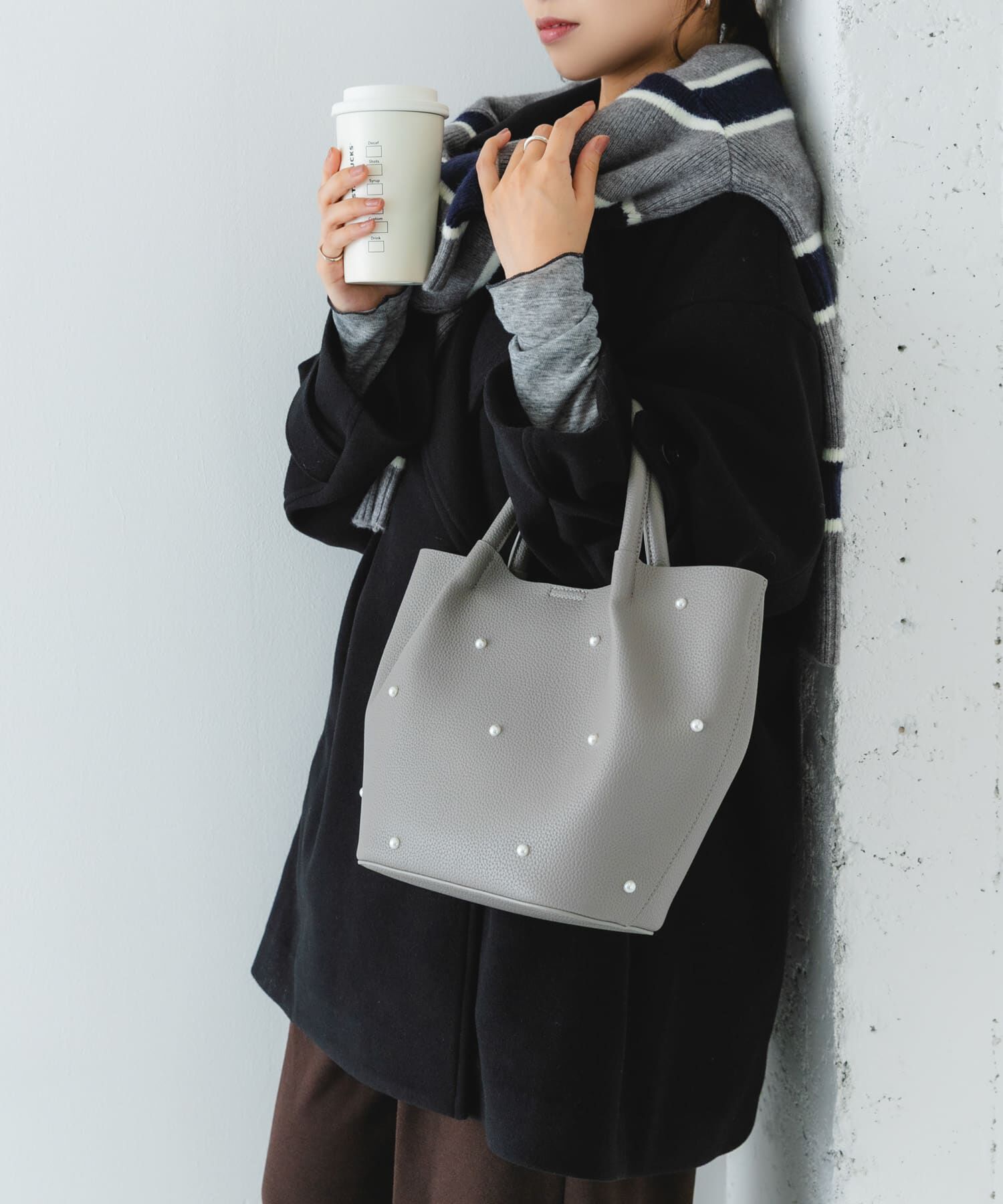 RODE SKO「インバッグ付パールバッグ」|ハンドバッグ|