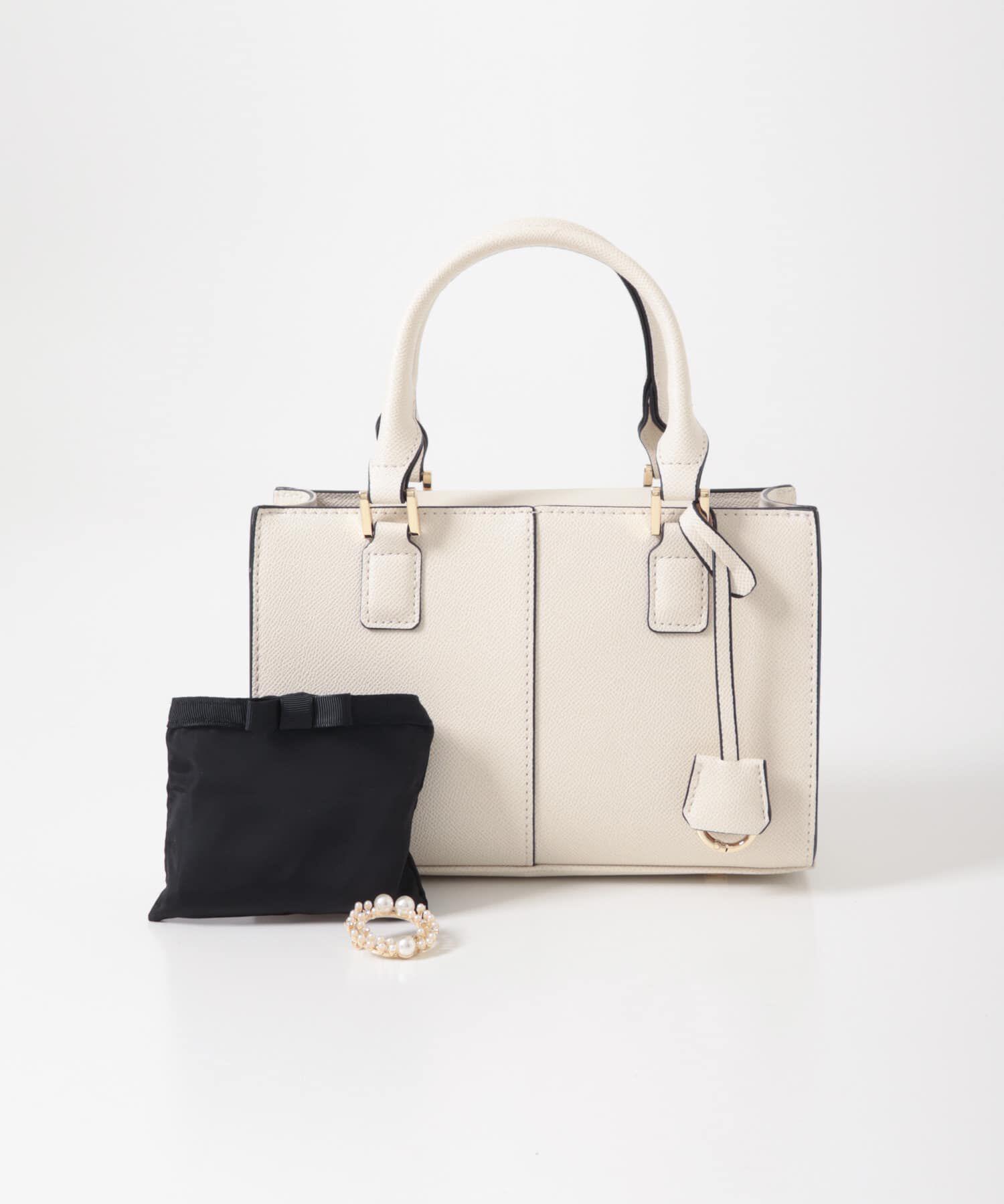 RODE SKO「3セットチャームスクエアバッグ」|ハンドバッグ|