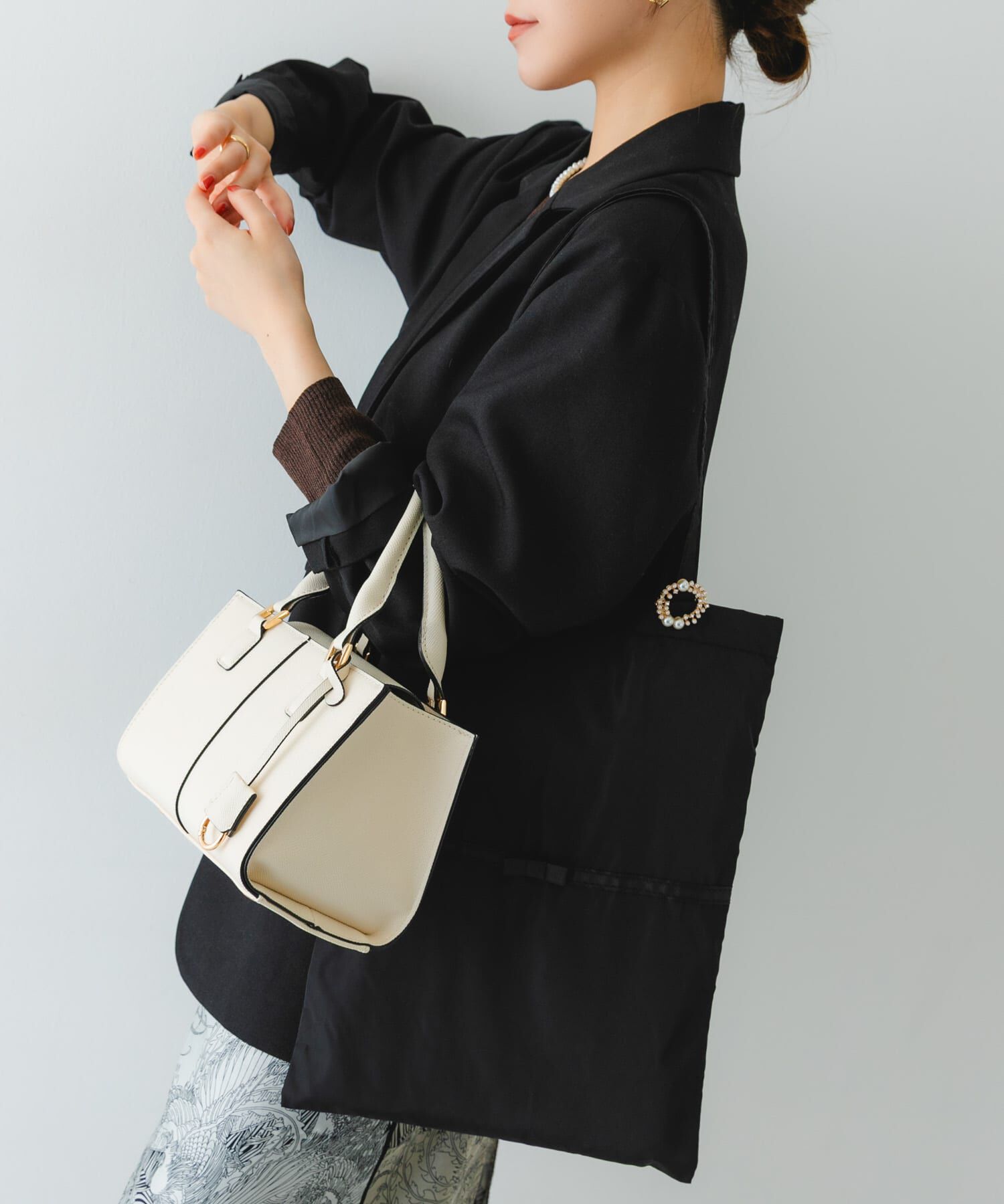 RODE SKO「3セットチャームスクエアバッグ」|ハンドバッグ|