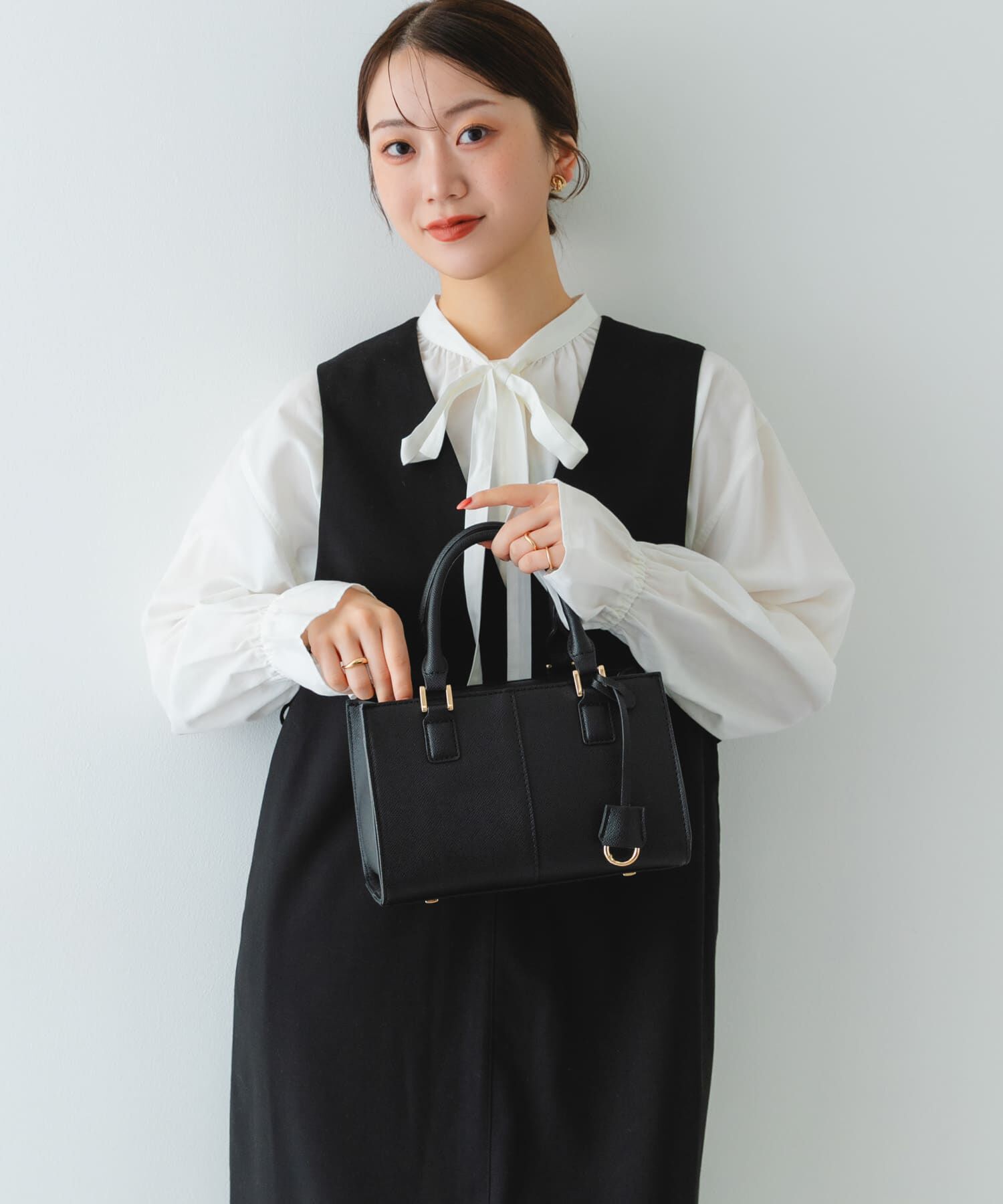 RODE SKO「3セットチャームスクエアバッグ」|ハンドバッグ|