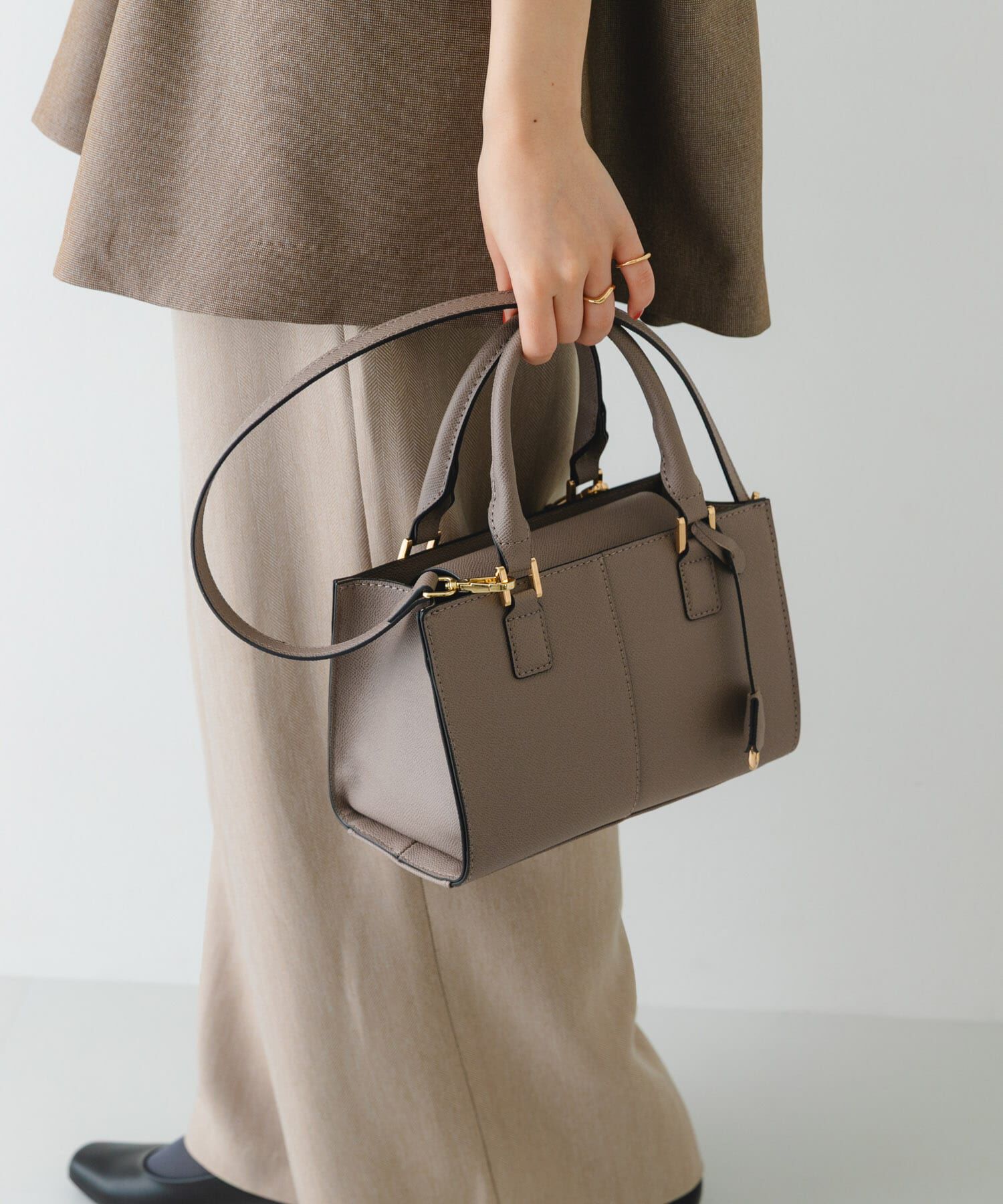 RODE SKO「3セットチャームスクエアバッグ」|ハンドバッグ|