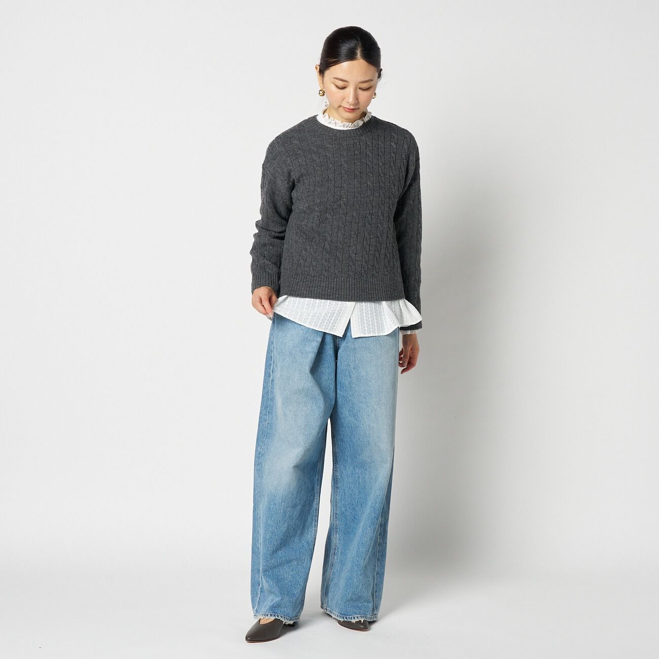  「Letroyes CABLE CREW NECK KNIT」|ニット・セーター|
