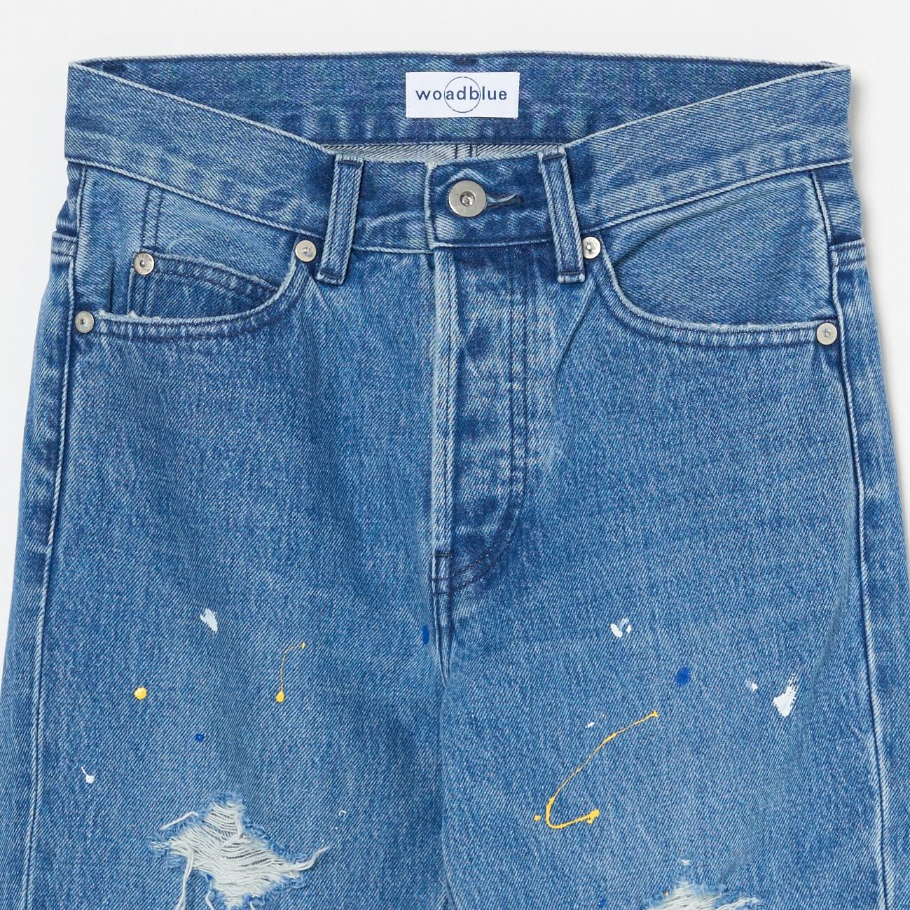  「woadblue SLIT STRAIGHT (PAINT)」|チノ|