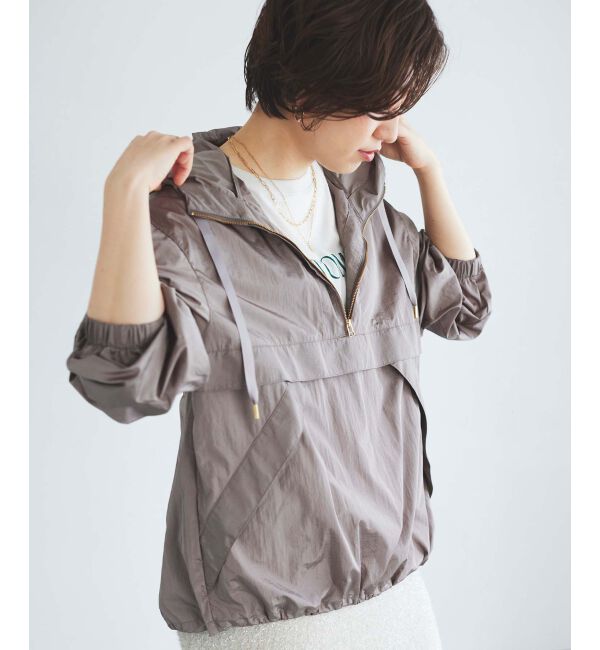 le.coeur blanc「シャイニーナイロンアノラックパーカー」|その他|