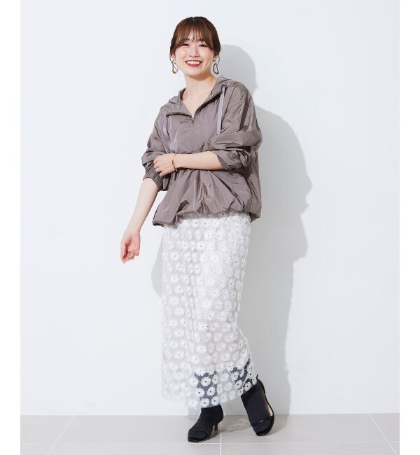 le.coeur blanc「シャイニーナイロンアノラックパーカー」|その他|