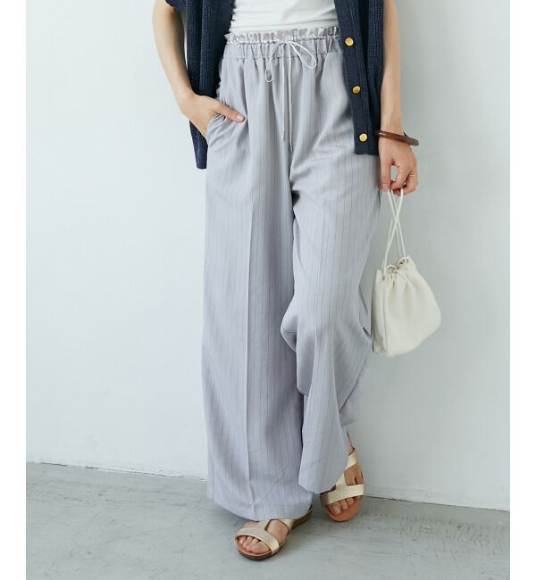  「《さらっとした素材感》タンブラーブッチャーイージーパンツ」|チノ|