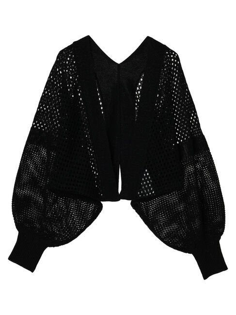 earth music&ecology「メッシュボレロ」|カーディガン|