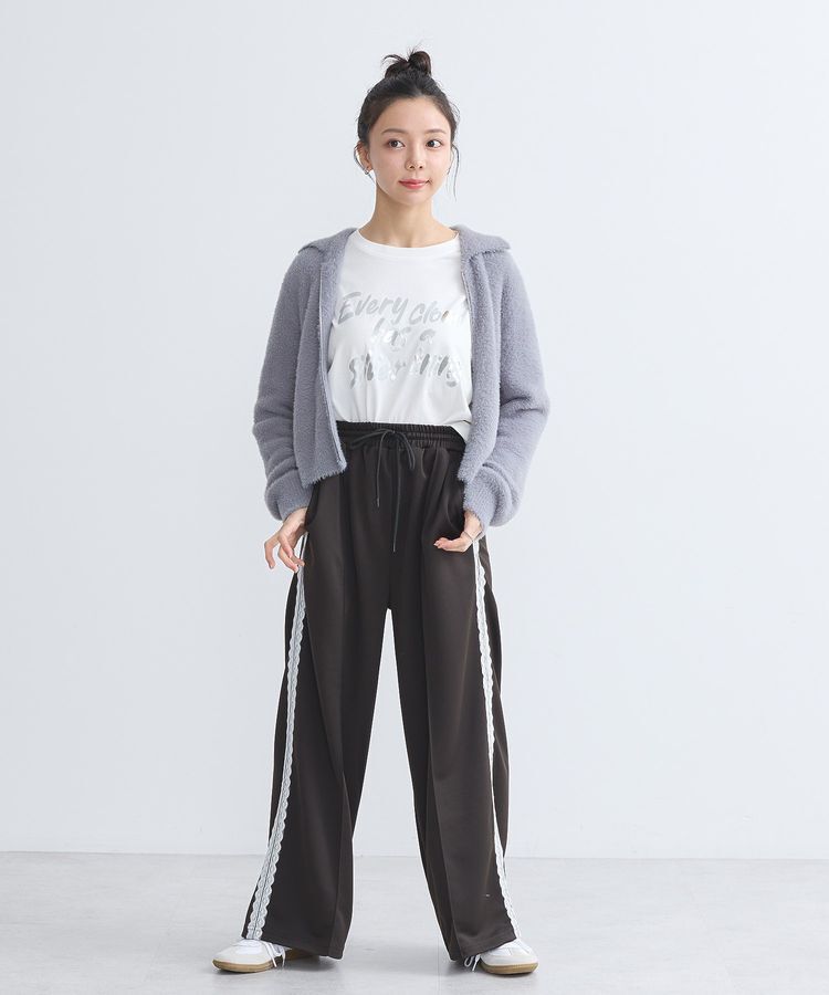 earth music&ecology「箔プリントグラフィックロンTee」|Tシャツ・カットソー|