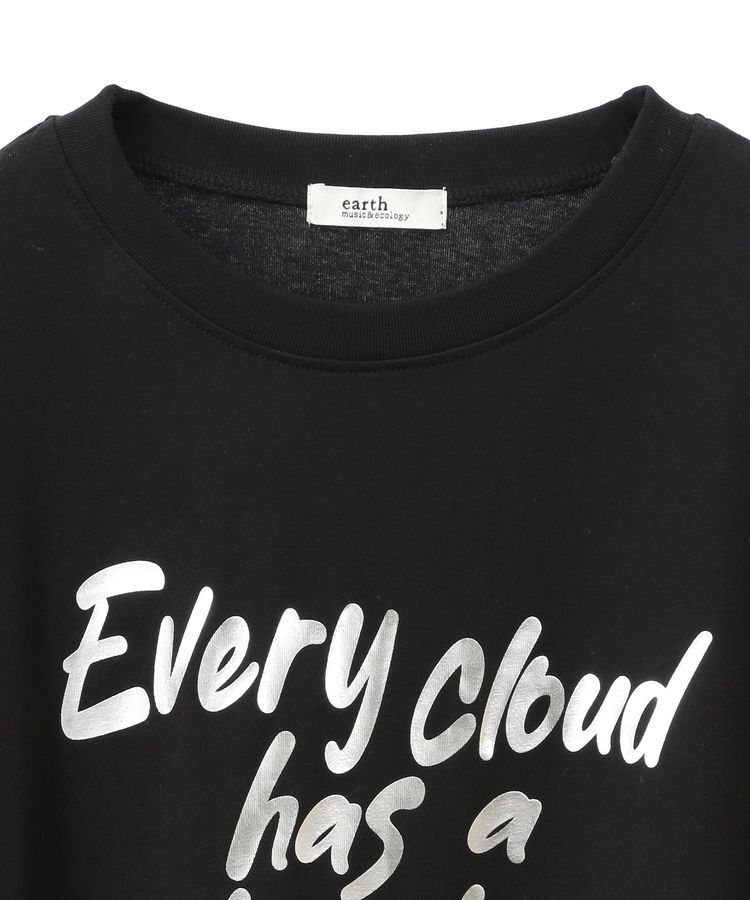 earth music&ecology「箔プリントグラフィックロンTee」|Tシャツ・カットソー|
