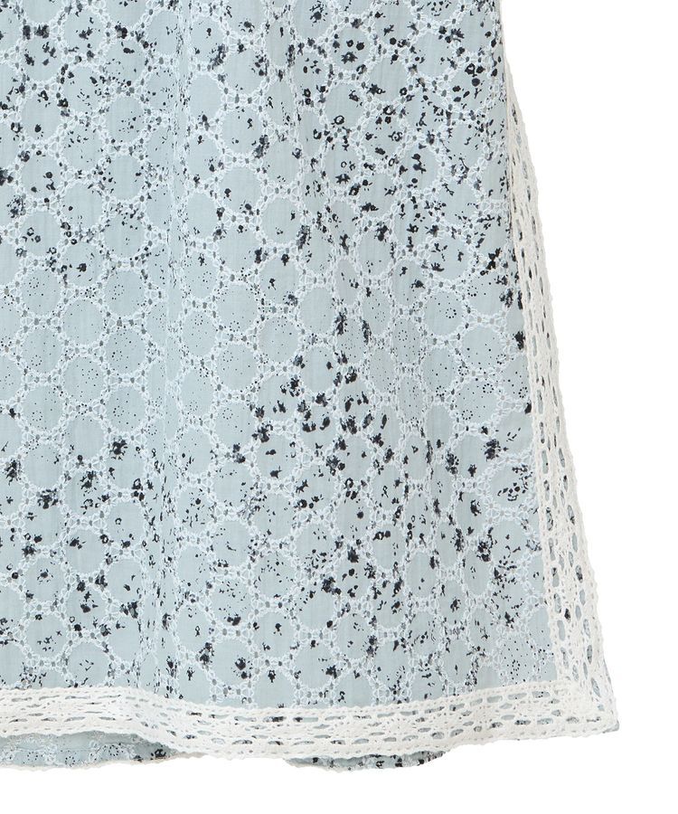 earth music&ecology「花柄プリントボーラー刺繍ミニキャミドレス」|ワンピース|