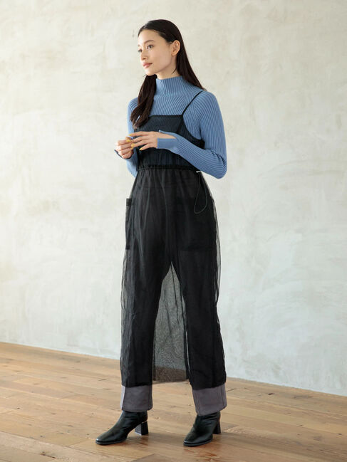 Green Parks「・Petit　Fleur　ボトルネックリブニット」|ニット・セーター|