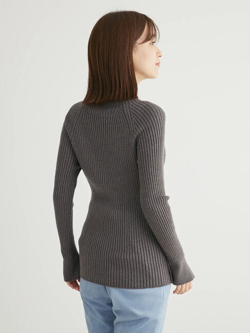 Green Parks「・Petit　Fleur　ボトルネックリブニット」|ニット・セーター|