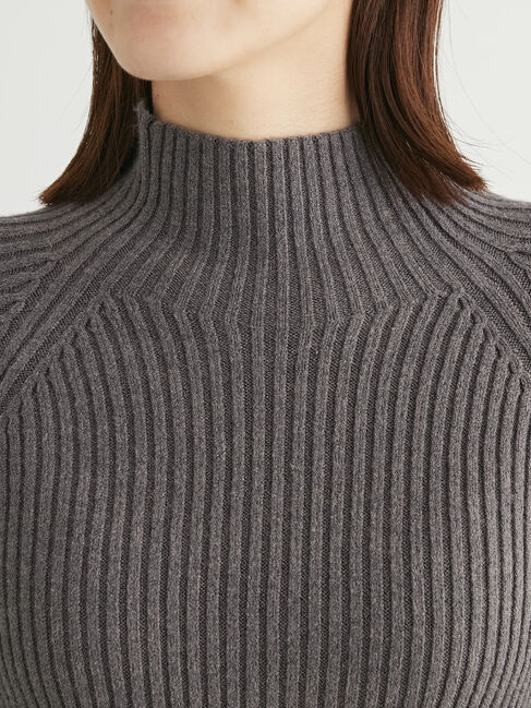 Green Parks「・Petit　Fleur　ボトルネックリブニット」|ニット・セーター|