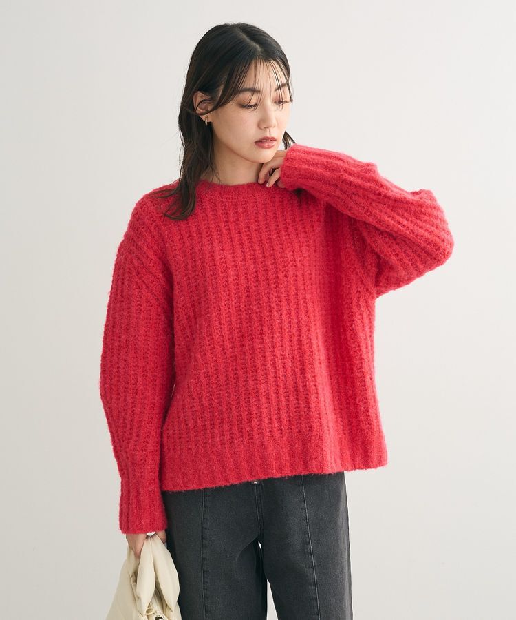Green Parks「ざっくりローゲージニットプルオーバー」|ニット・セーター|
