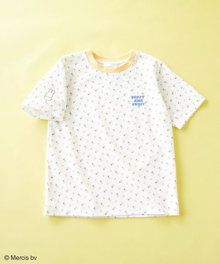 Green Parks「miffy/フルーツプリントワッフルTシャツ」|Tシャツ・カットソー|Yellow