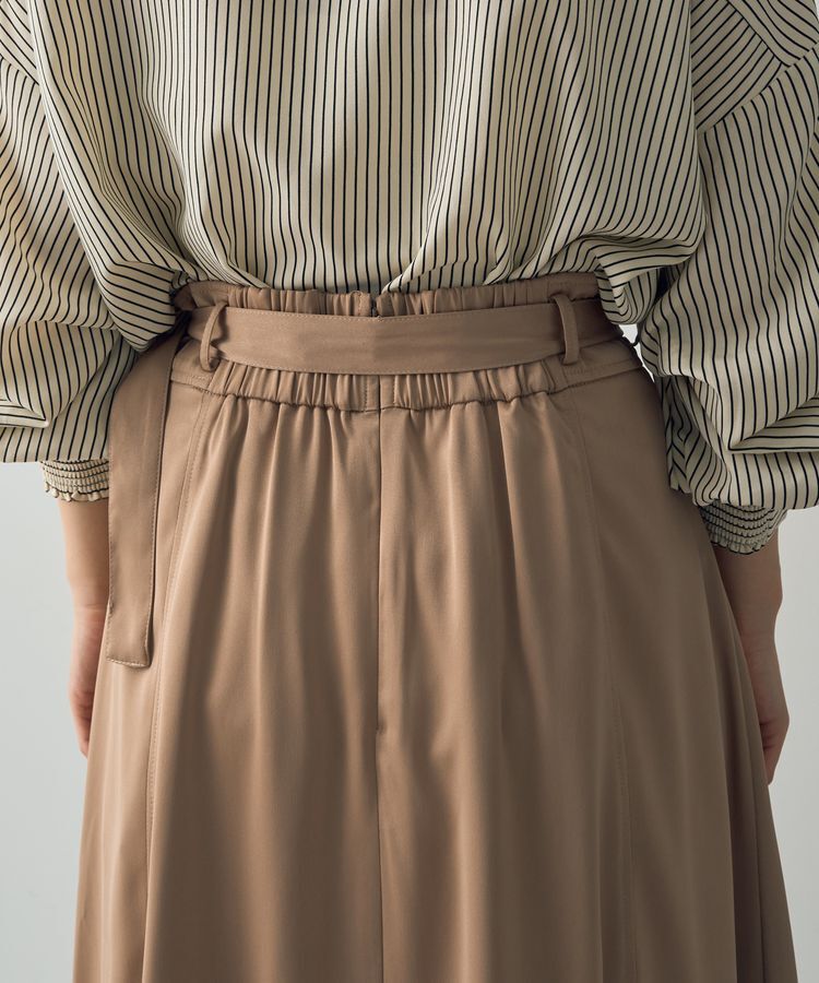 YECCA VECCA「トレンチデザインサテンスカート」|スカート|