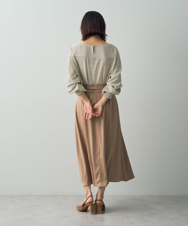 YECCA VECCA「トレンチデザインサテンスカート」|スカート|