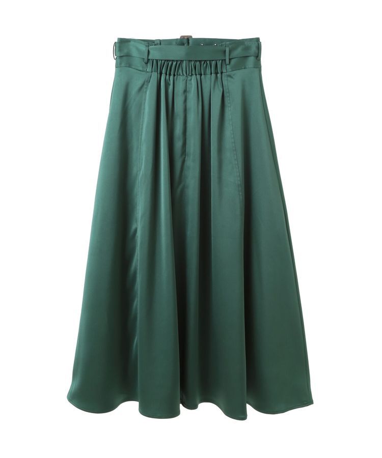 YECCA VECCA「トレンチデザインサテンスカート」|スカート|